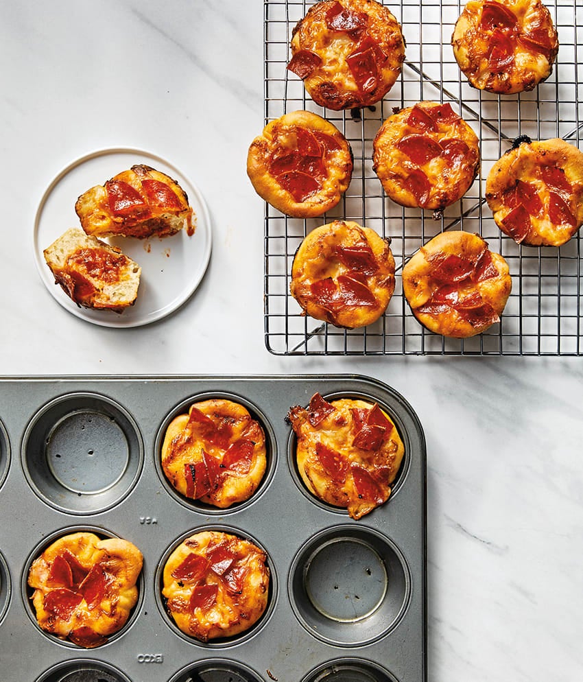 Foto van Mini-pizzamuffins met salami door WW