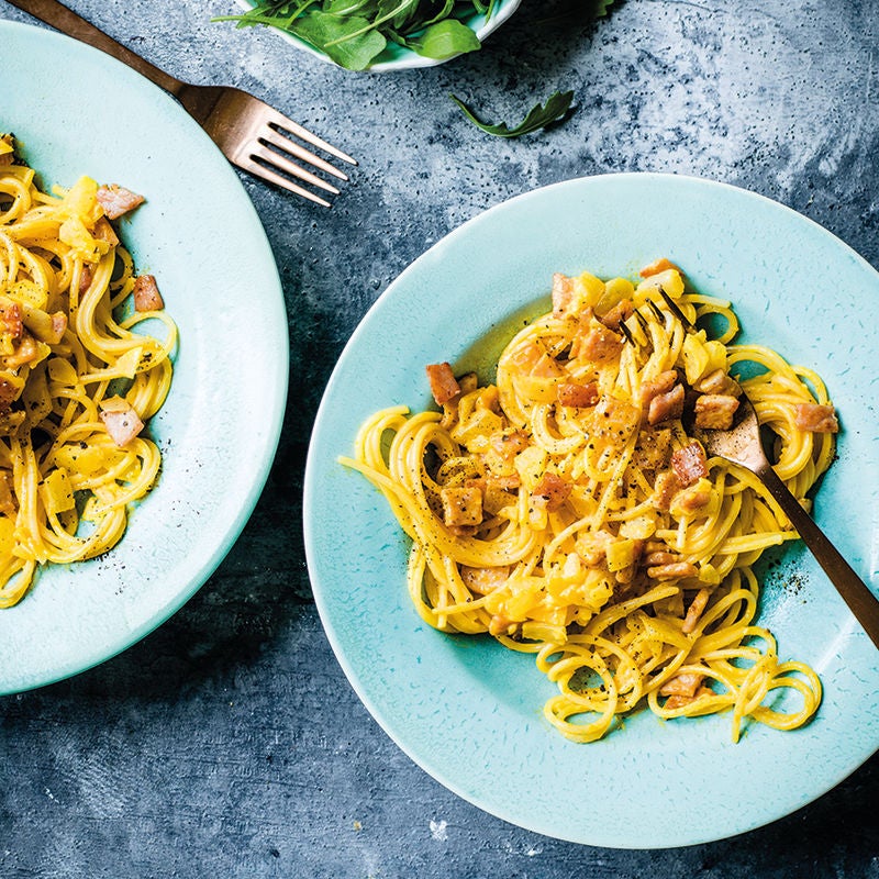 Eenvoudige spaghetti carbonara | Gezonde Recepten | WW Nederland